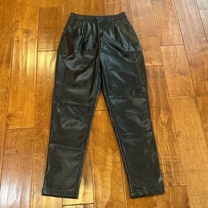 Princess Polly look like black leather  pants